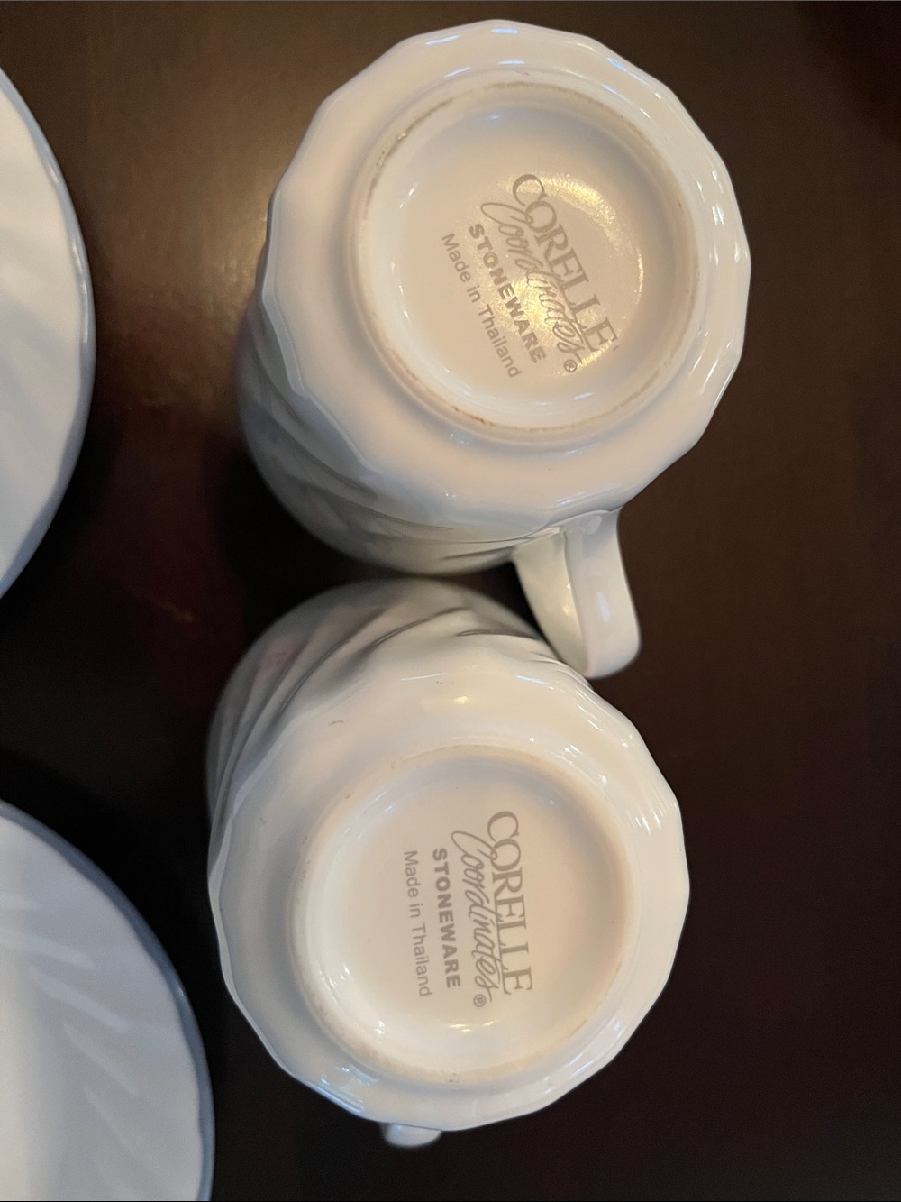 Set Corelle Cups and Saucers Pink Trio Pattern - Picture 3 of 8